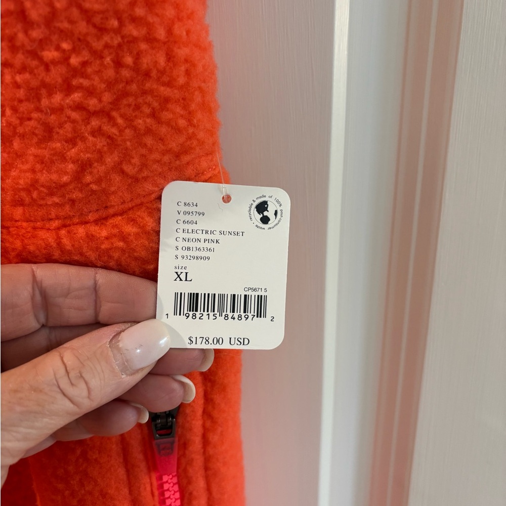 FP Movement by Free People Orange Fleece Bib Jumpsuit - Picture 5 of 6